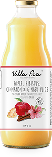 Apple, Hibiscus, Cinnamon and Ginger Juice Villa Piva 100% Natural