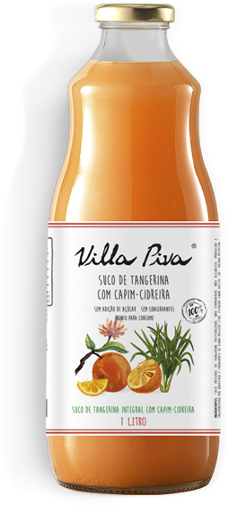 Suco de Tangerina com Capim-Cidreira Villa Piva 100% Integral