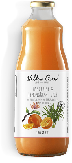 Tangerine and Lemongrass Juice Villa Piva 100% Natural