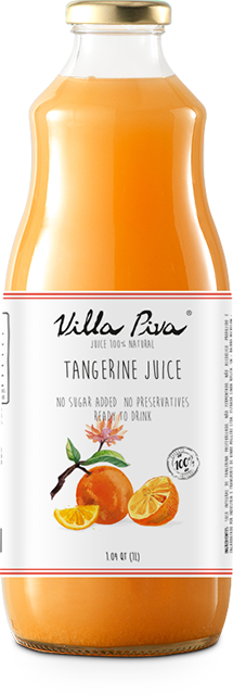 Tangerine Juice Villa Piva 100% Natural 10.1 floz and 1.04 qt