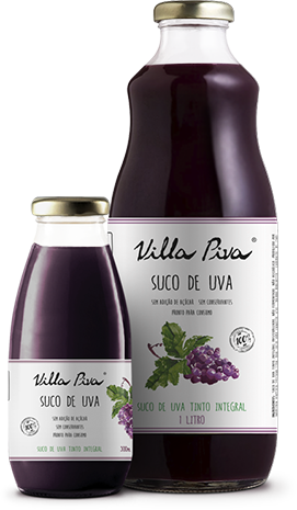 Suco de Uva Villa Piva 100% Integral de 300 ml e 1 litro
